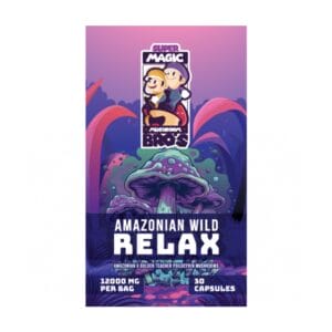 Super Magic Mushroom Bro’s - Amazonian Wild RELAX - 400MG Capsules | Shroomland Canada