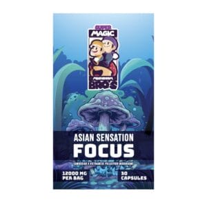 Super Magic Mushroom Bro’s - Asian Sensation FOCUS - 400MG Capsules | Shroomland Canada